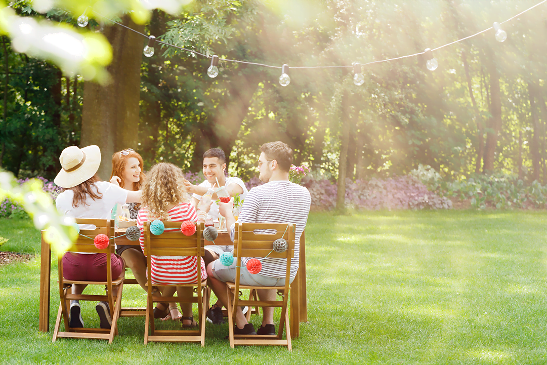 summer backyard