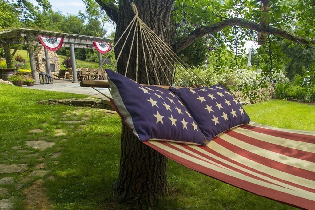 American flag hammock