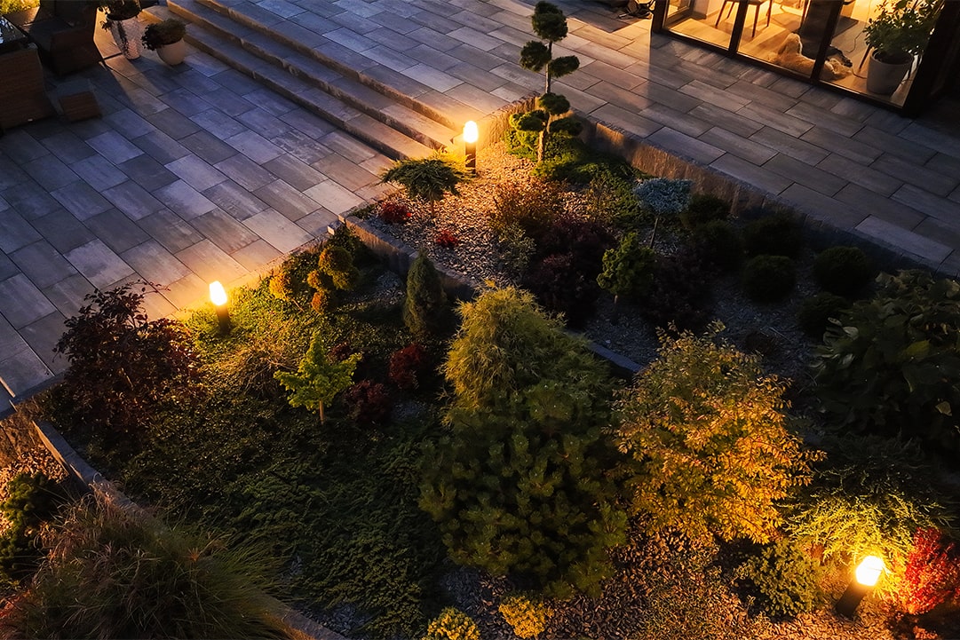 Lighting and Ambiance for Evening Entertaining in a New Jersey Yard